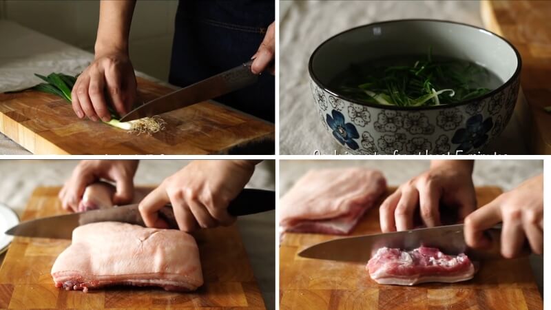 Bước 1: Sơ chế nguyên liệu