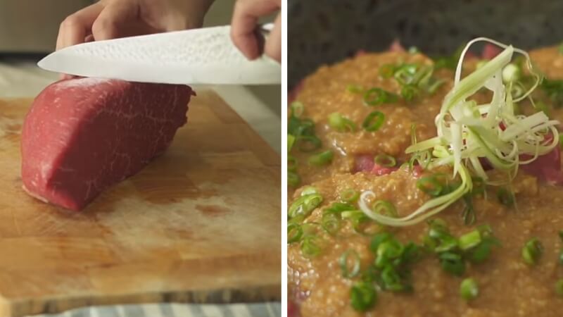 Bước 2: Ướp thịt bò