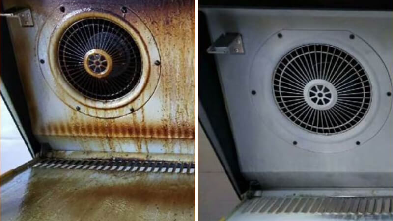 Vệ sinh động cơ và cánh quạt