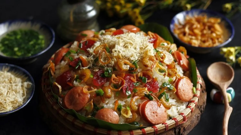 Món xôi xào mặn