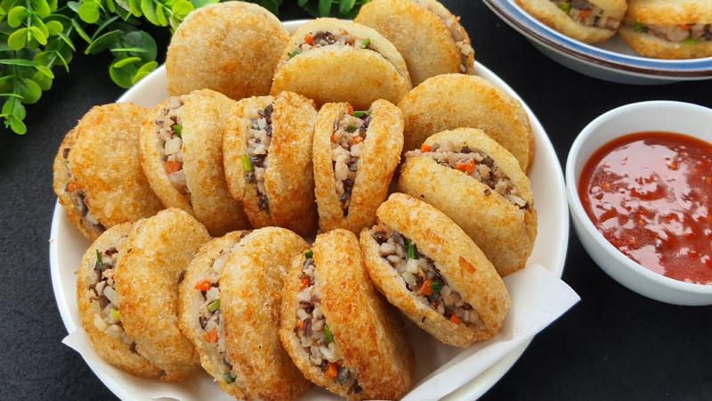 Món bánh xôi chiên