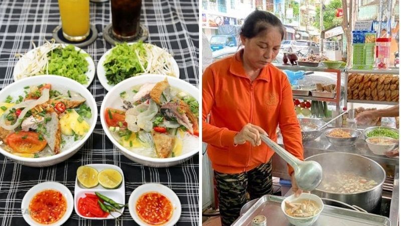 Phố bún sứa trên đường Phan Chu Trinh Phố bún sứa trên đường Phan Chu Trinh