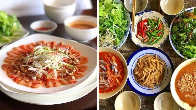 Phố gỏi cá mai trên đường Ngô Sĩ Liên Phố gỏi cá mai trên đường Ngô Sĩ Liên