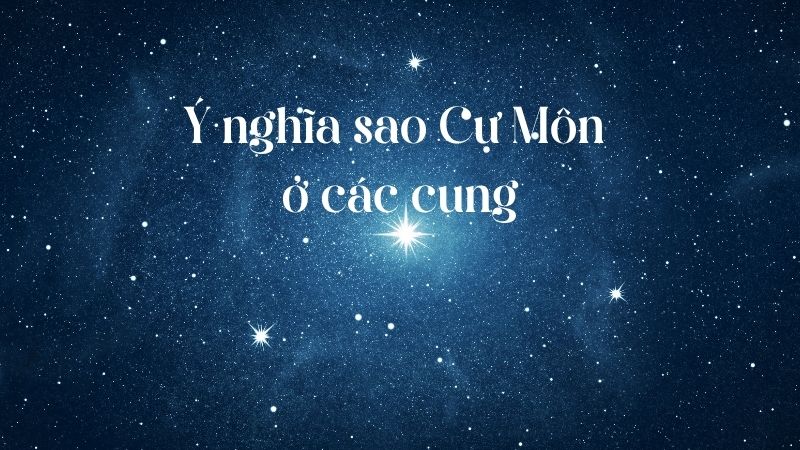 Ý nghĩa sao Cự Môn ở các cung khác 1