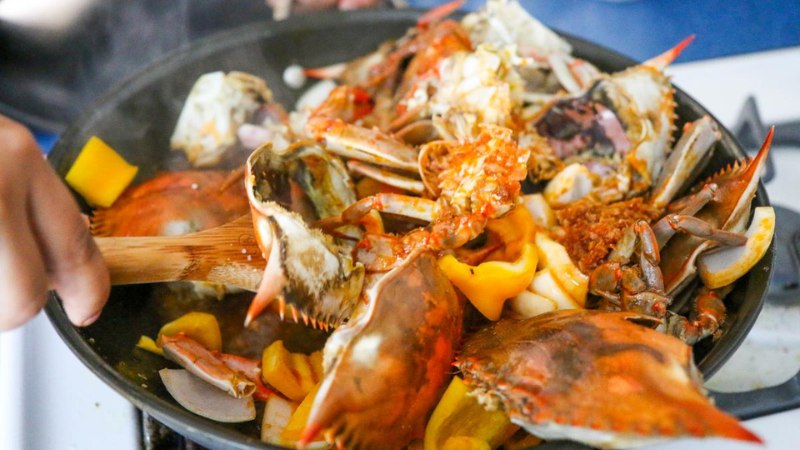 Cua chiên Kdam Chaa