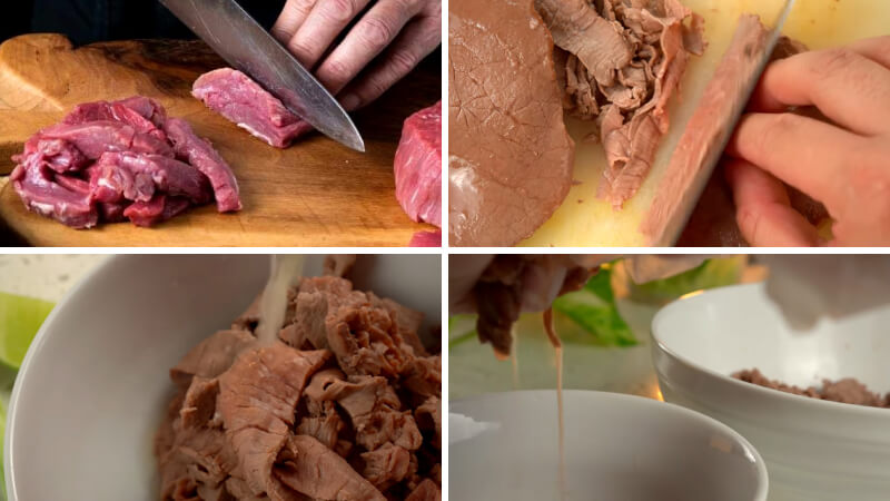 Làm thịt bò tái chanh Làm thịt bò tái chanh