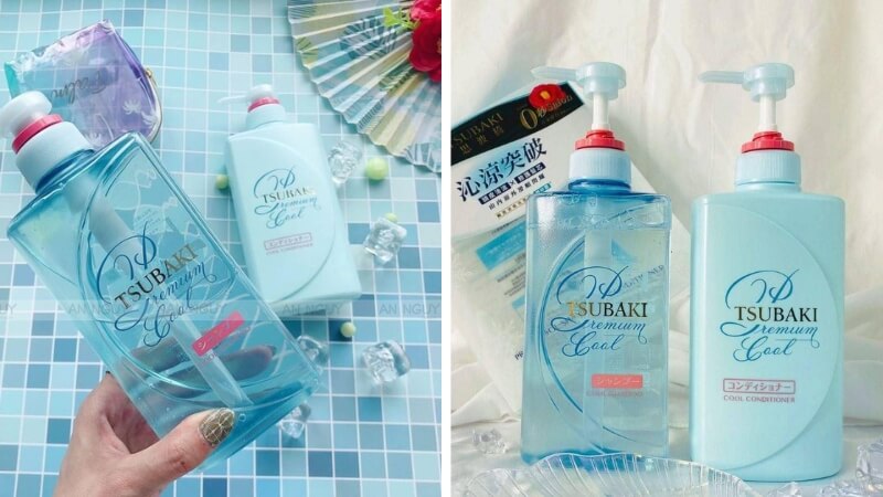 Dầu xả Tsubaki Xanh (Fresh)