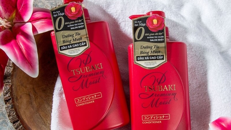 Dầu xả Tsubaki Đỏ (Moist cao cấp)