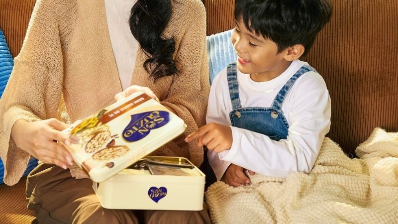 Bánh cookie hạnh nhân Sun Guzto phù hợp làm quà tặng