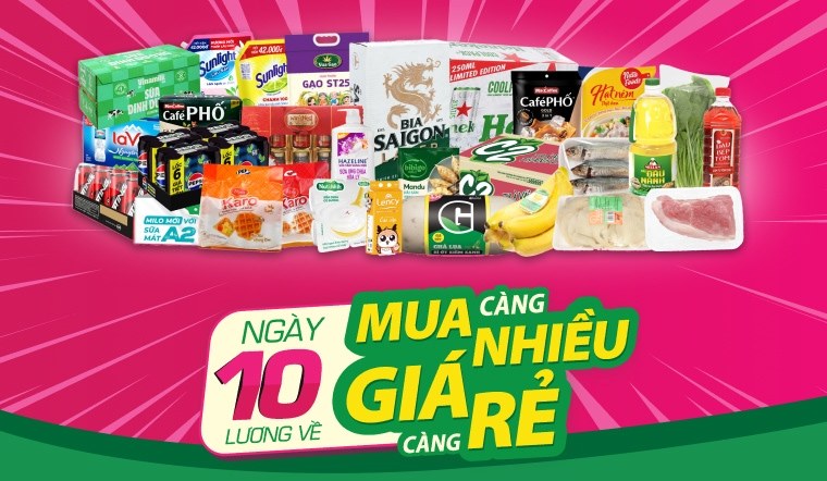 Đại tiệc Ngày Lương Về - MUA CÀNG NHIỀU - GIÁ CÀNG RẺ độc quyền Online