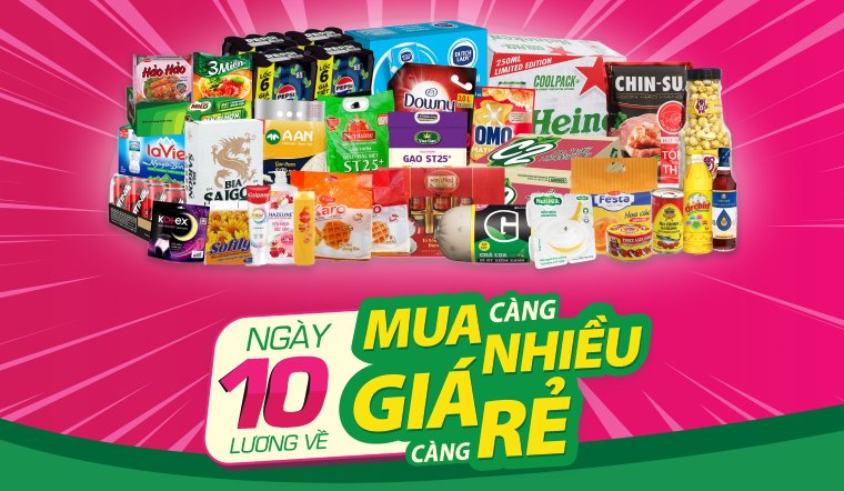 Đại tiệc Ngày Lương Về - MUA CÀNG NHIỀU - GIÁ CÀNG RẺ độc quyền Online