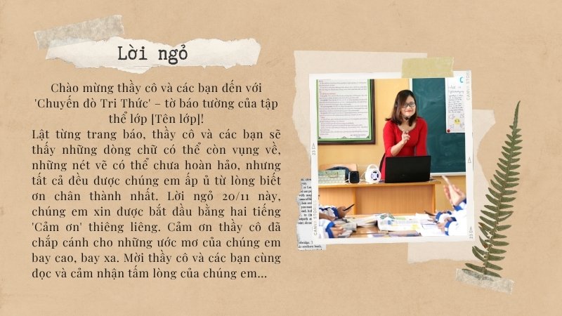 Lời ngỏ báo tường