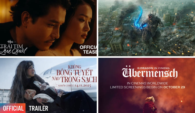 Phim rạp tháng 11/2025: Hàng loạt "bom tấn" kinh dị, hành động ra rạp