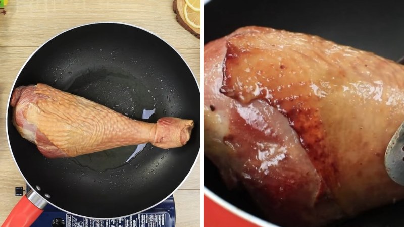 Áp chảo đùi gà tây