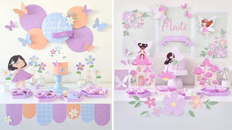 Trang trí sinh nhật cho bé bằng bóng bay & backdrop giấy mẫu 4