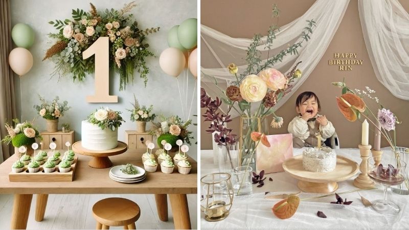 Trang trí theo phong cách tự nhiên / vintage mẫu 4