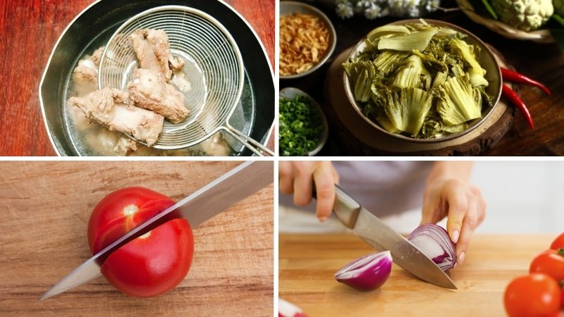 Sơ chế các nguyên liệu