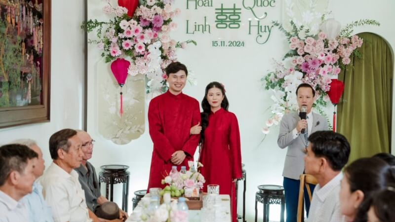 Thủ tục diễn ra lễ dẫn cưới