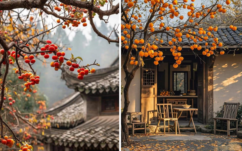 Mua thu là mùa của quả hồng