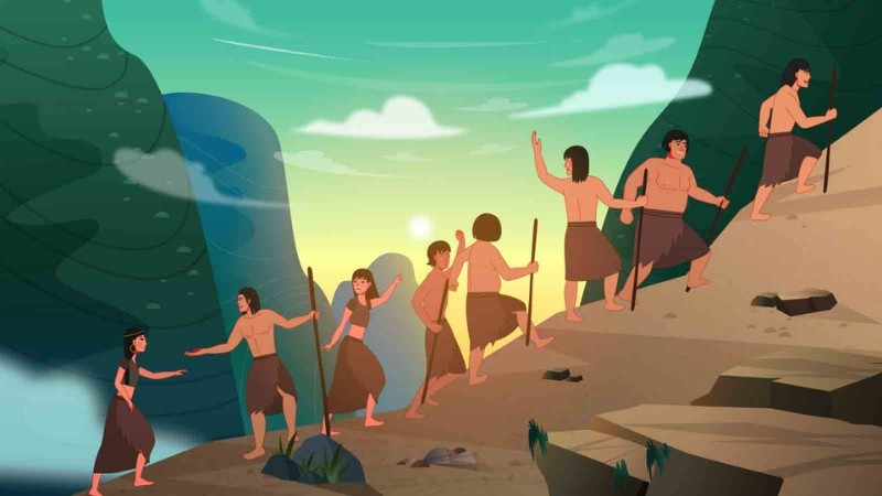 Lạc Long Quân dẫn năm mươi con xuống biển, Âu Cơ dẫn năm mươi con lên núi