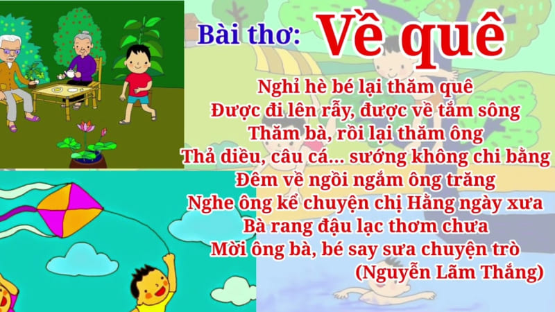Thơ cho bé về chủ đề lễ hội, quê hương