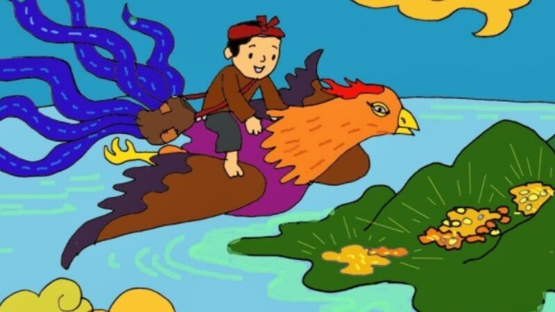 Người em được đưa đến đảo vàng và mang vàng về nhờ chiếc túi ba gang nhỏ bé.