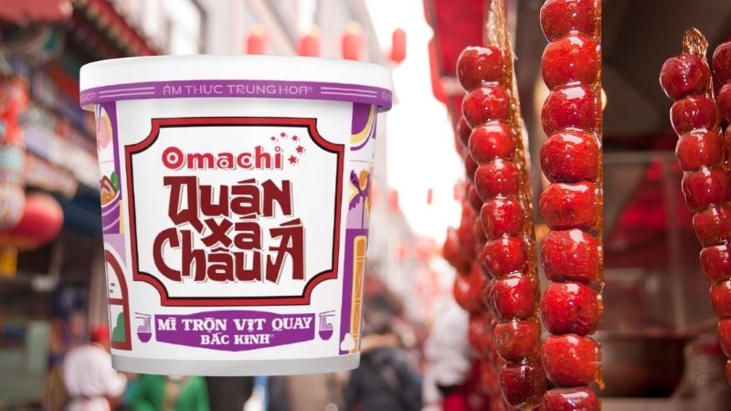 Mì trộn vịt quay Bắc Kinh Omachi