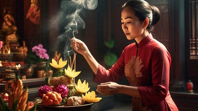 Thực hiện dọn bàn thờ đúng phong thủy giúp giữ sự trang nghiêm, thanh tịnh Thực hiện dọn bàn thờ đúng phong thủy giúp giữ sự trang nghiêm, thanh tịnh