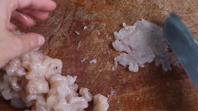 Đập nhuyễn tép