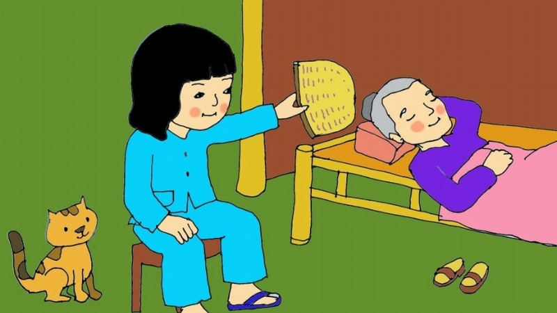 Bài thơ Quạt Cho Bà Ngủ