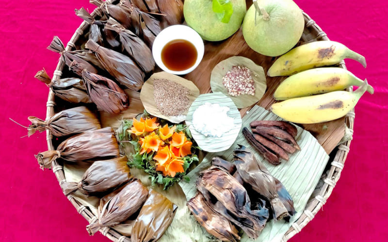 Cách làm bánh chuối gác bếp chuẩn vị người Tày