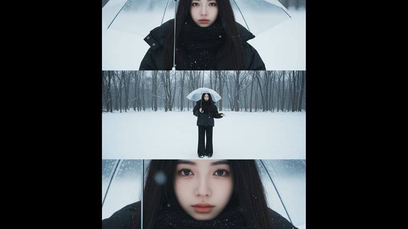 Prompt 2: Vẻ đẹp mong manh giữa mùa đông giá lạnh Prompt 2: Vẻ đẹp mong manh giữa mùa đông giá lạnh