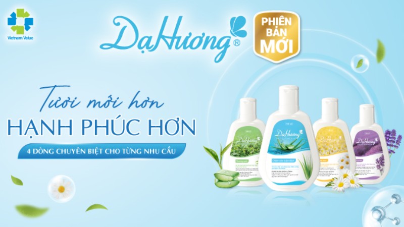 Dung dịch vệ sinh phụ nữ Dạ Hương phiên bản mới Dung dịch vệ sinh phụ nữ Dạ Hương phiên bản mới