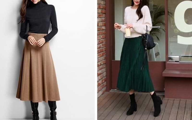 Set đồ giữ ấm toàn thân và tôn nét thanh lịch.