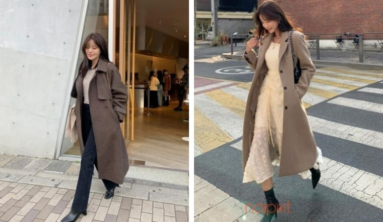 Set 8 phối áo len cao cổ, blazer, quần skinny.