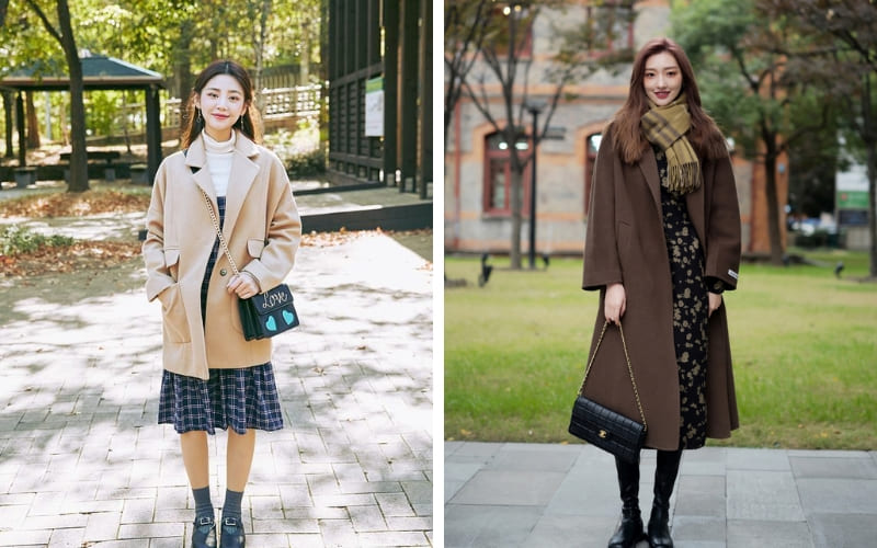 Áo khoác dạ dài mang đến vẻ thanh lịch hoàn hảo.