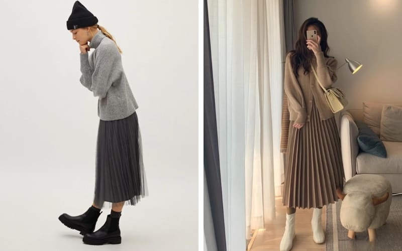 Set đồ mang lại sự thoải mái, trẻ trung, nữ tính.