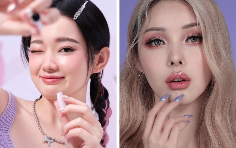 Tông makeup nhẹ nhàng phản ánh tâm hồn bay bổng của Song Ngư.