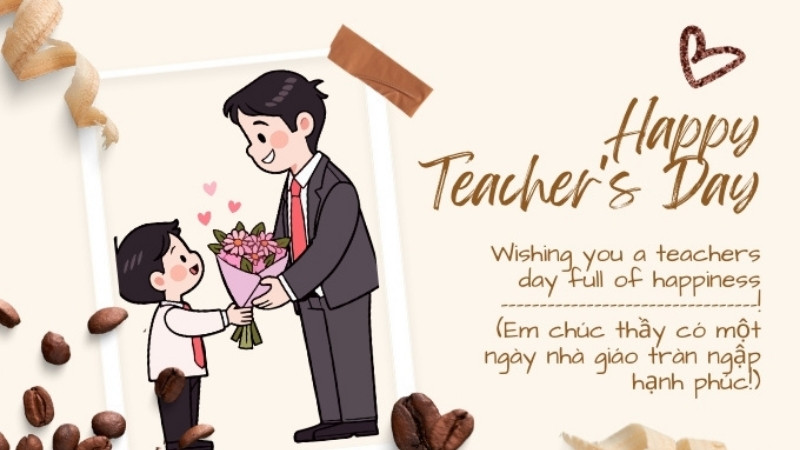 Banner 20/11 cho trung tâm tiếng Anh, giáo dục 3