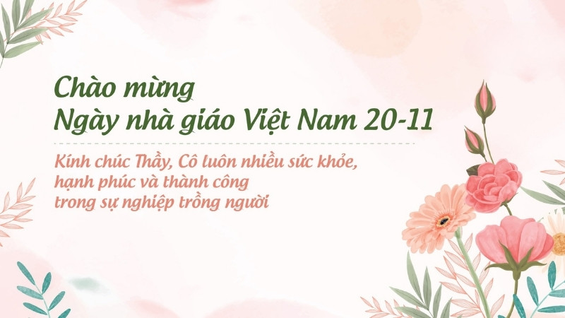 Banner 20/11 phong cách hiện đại, tối giản 4