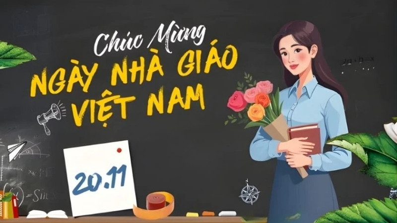 Banner 20/11 cho trường học, lớp học 3