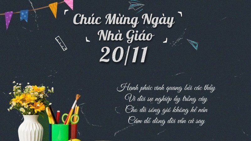 Banner 20/11 phong cách truyền thống, ý nghĩa 4