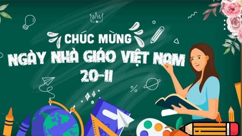Banner 20/11 cho trường học, lớp học 5
