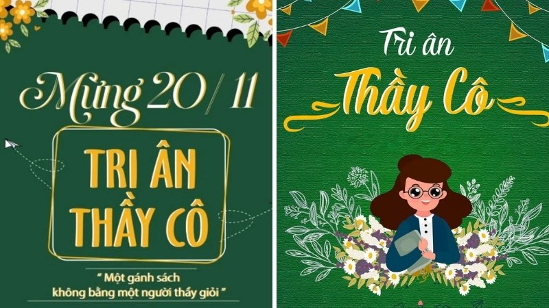 Banner chúc mừng ngày 20/11 dễ thương, đáng yêu 4