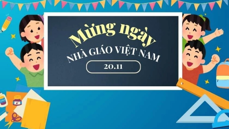 Banner 20/11 cho trường học, lớp học 4