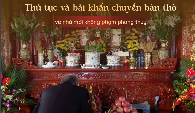 Văn khấn thay bàn thờ mới: Bài cúng và nghi thức chuẩn phong thủy