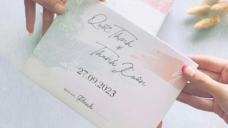 Mẫu lời mời đám cưới thân mật