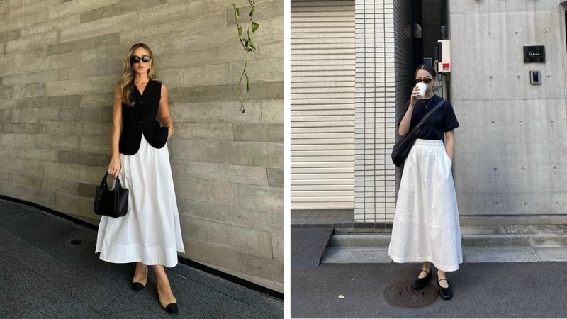 Kết hợp màu đen và trắng