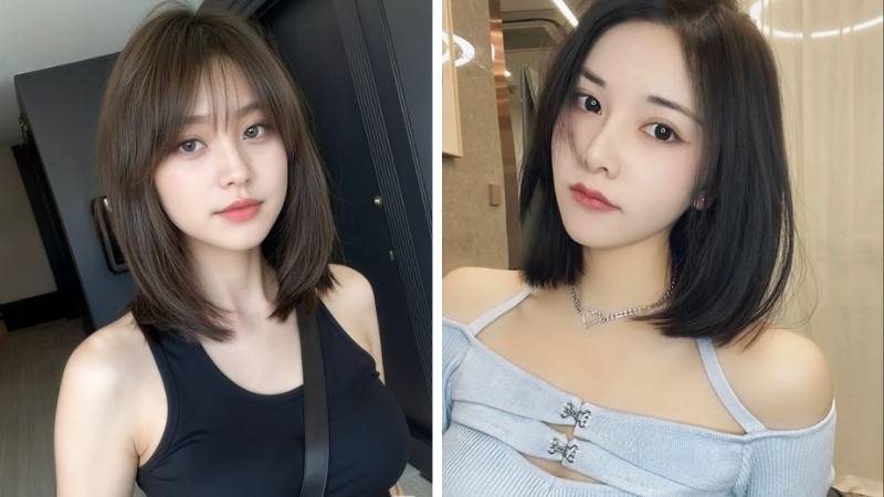 Tóc lob ngang vai Tóc lob ngang vai