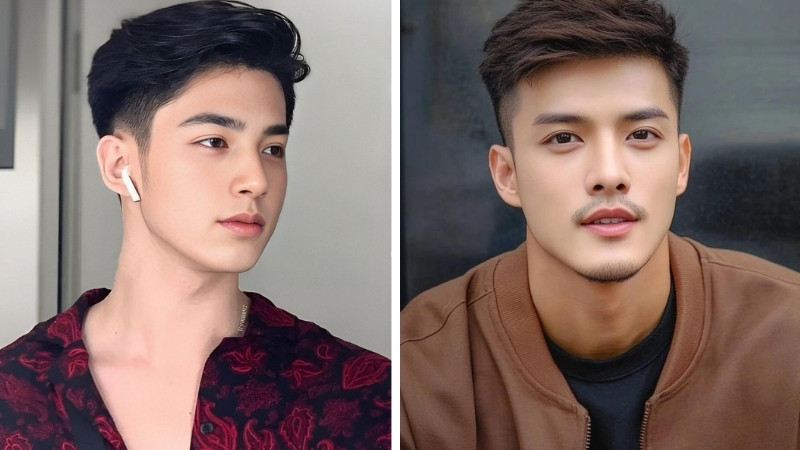 Tóc Pompadour undercut Tóc Pompadour undercut